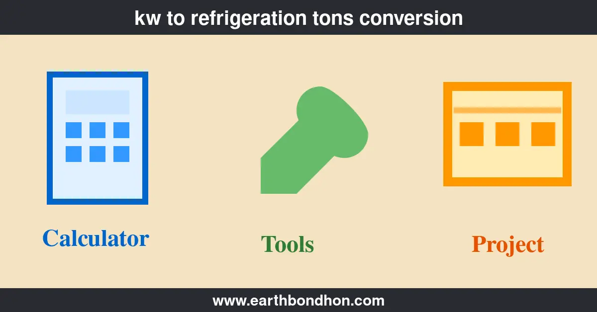kw to refrigeration tons conversion