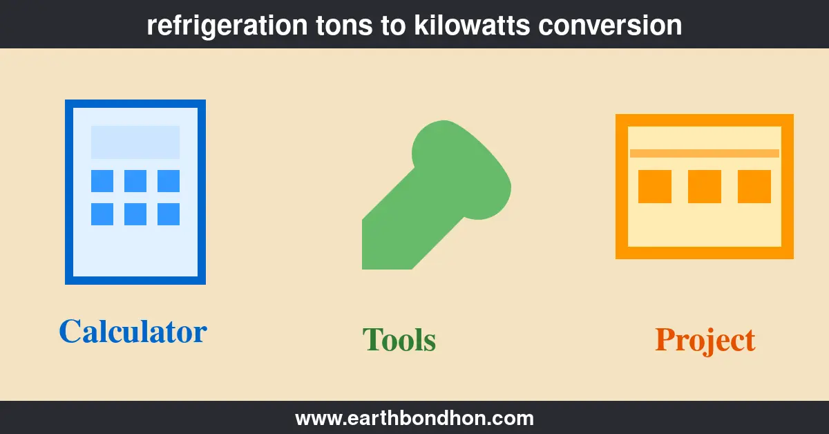 Refrigeration tons to kilowatts conversion