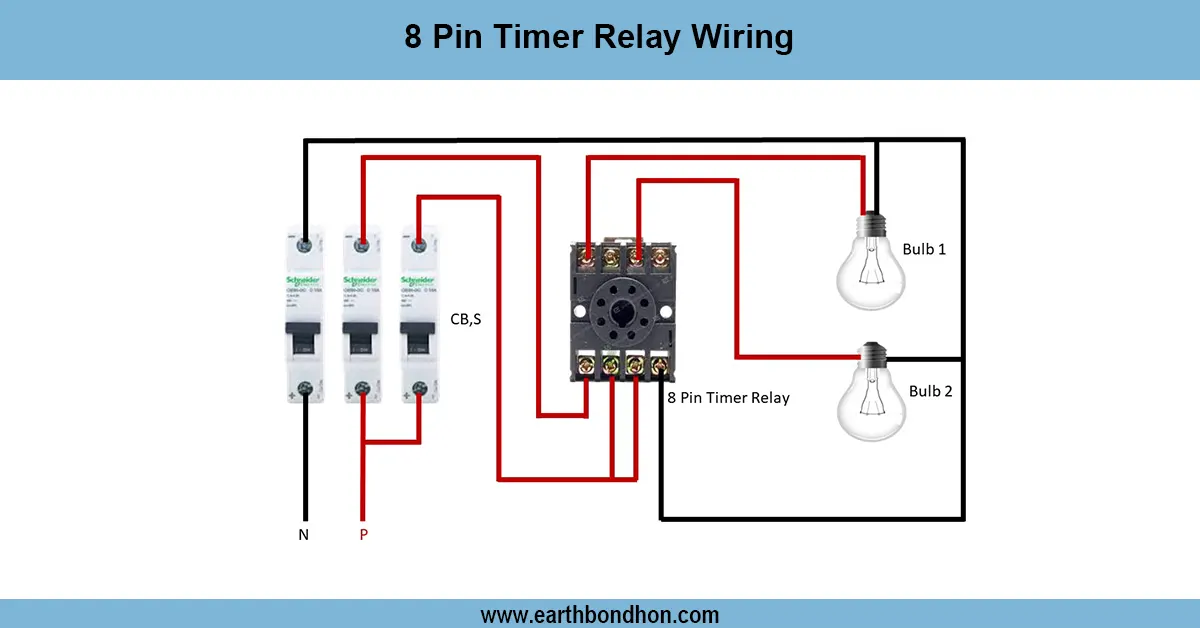 8 Pin timer Relay wiring