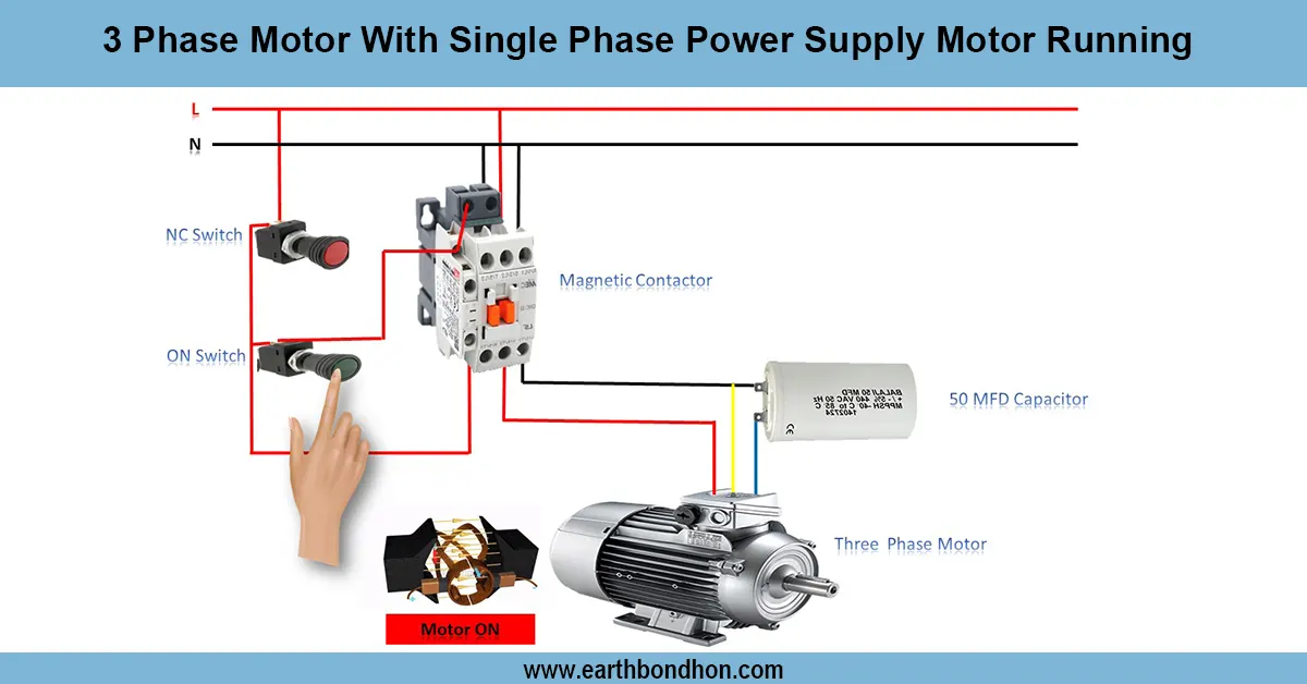 3 Phase Motor in Single Phase Connection